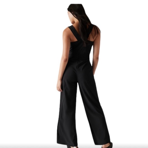 NWT Athleta Savannah Jumpsuit, black, size 0 - Picture 2 of 4